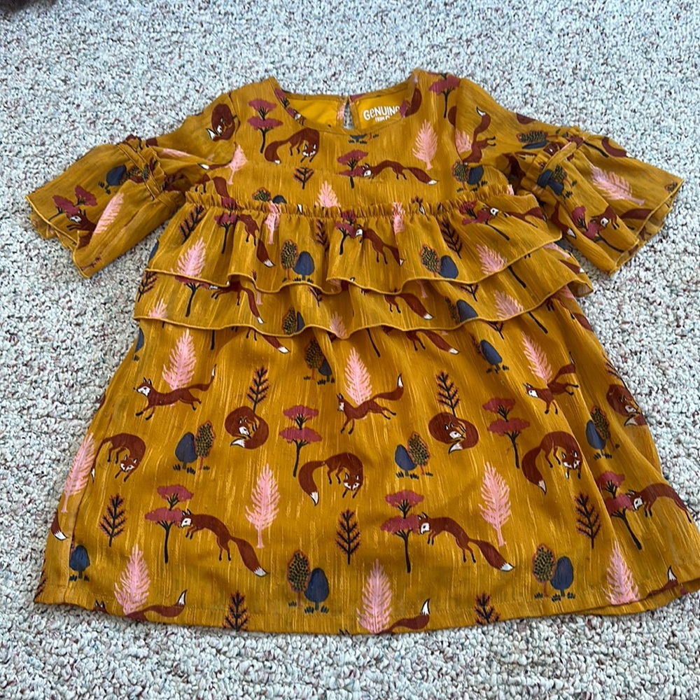 Fox girls dress or tunic 5t